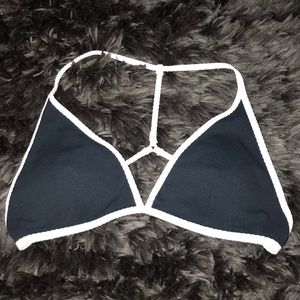 Abercrombie Navy Blue Triangle Bikini Top